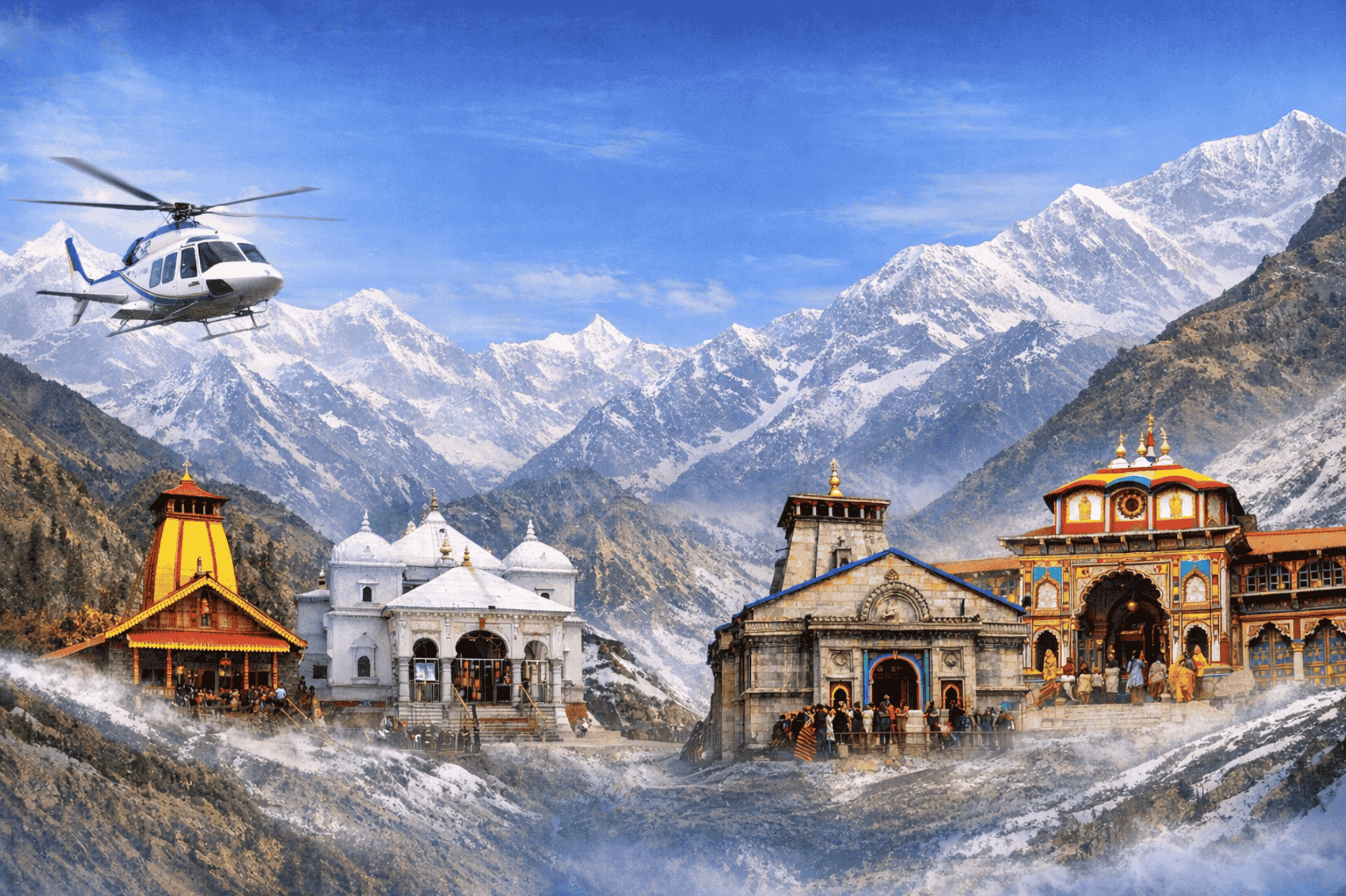 Chardham Yatra by Helicopter 5 nights 6 Days